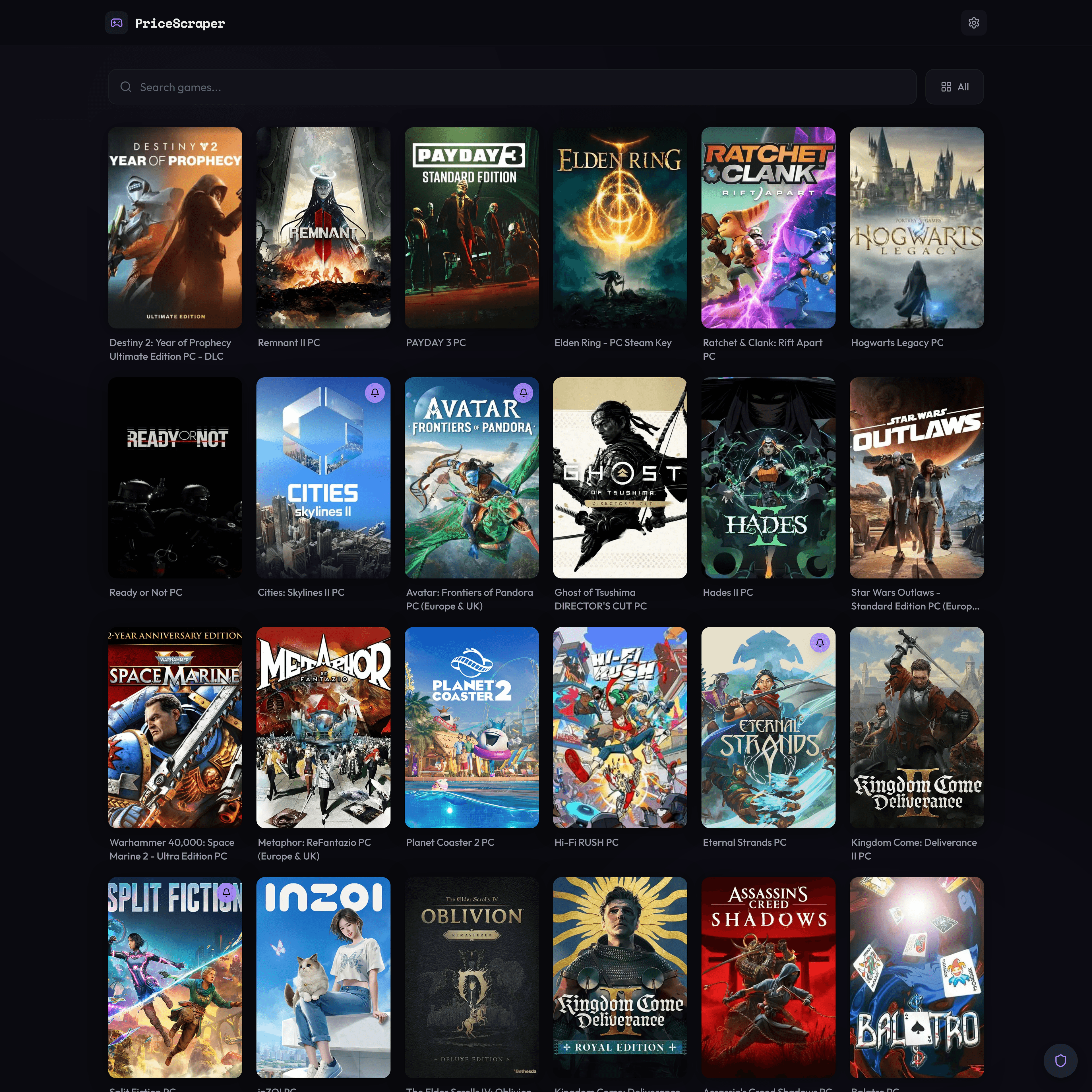 Home page